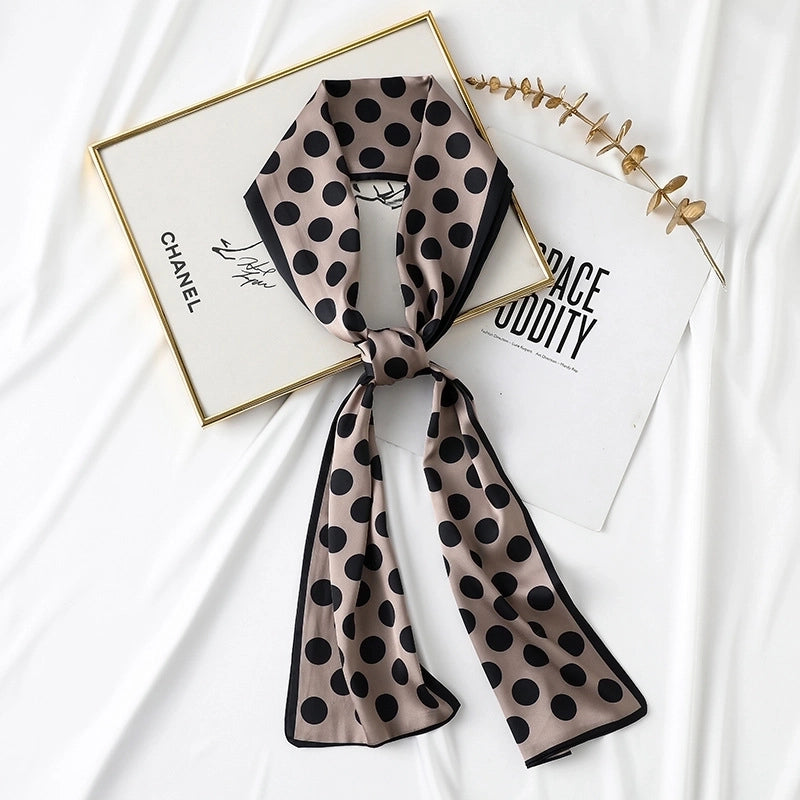 Women's Sweet Lattice Satin Silk Scarves