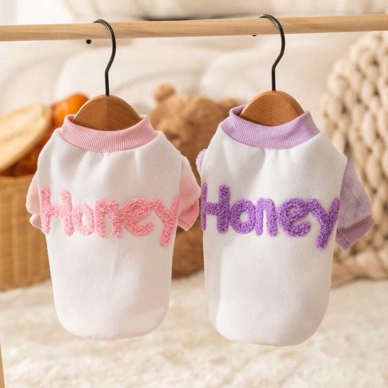 Cute Honey Printed Dog Cat Hoodie