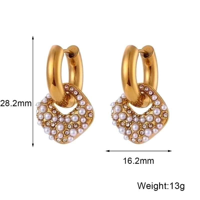 Basic Minimalist Classic Style Geometric 304 Stainless Steel 18K Gold Plated Necklace