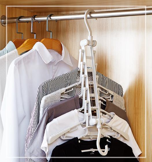 (BUY TWO FREE SHIPPING!!!) Magic Folding Multi-function Hanger - Suitable For Any Scene