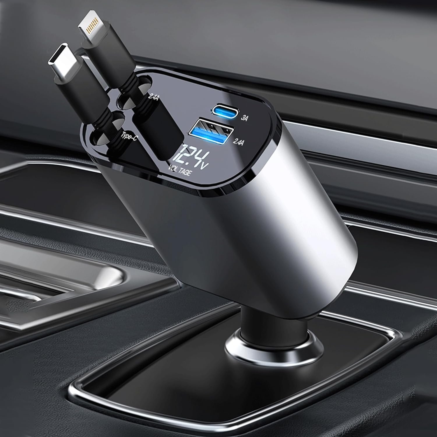 ⏰Hot sale 49% Off -- Fast Charge Retractable Car Charger