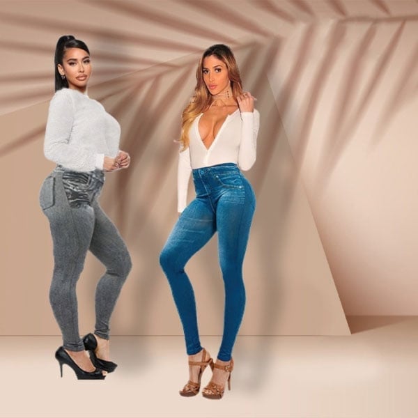 Thermal Fleece Denim Jeggings