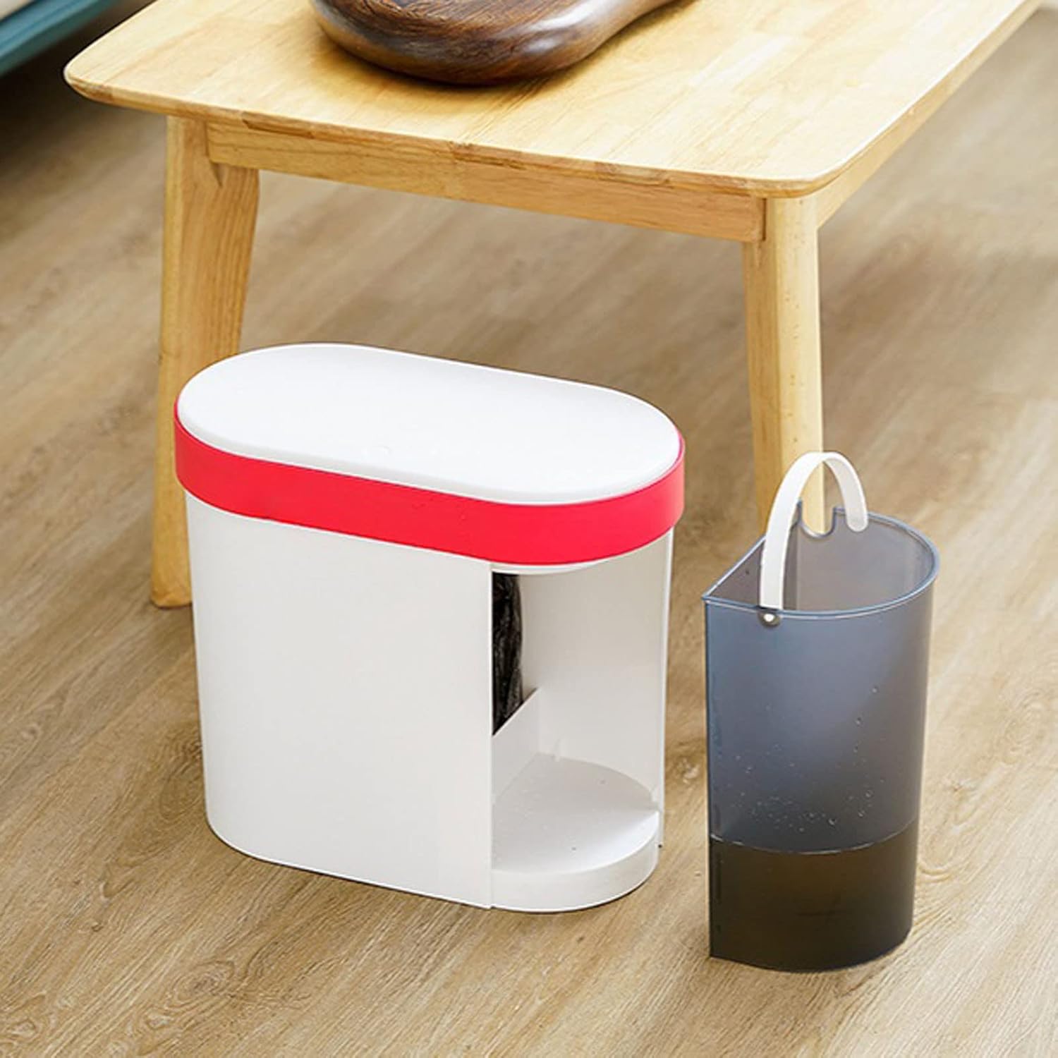 Waste Bin Household Garbage Can With Lid. Detachable Garbage Can