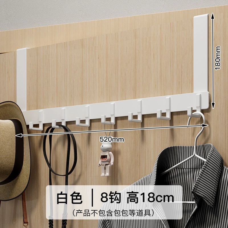 Hook Behind The Door Without Punching Hangers Clothes Storage Rack For Clothes Entry Door Upper Hanging Frame Wall Hanging Clothes Hook Door Back Type
