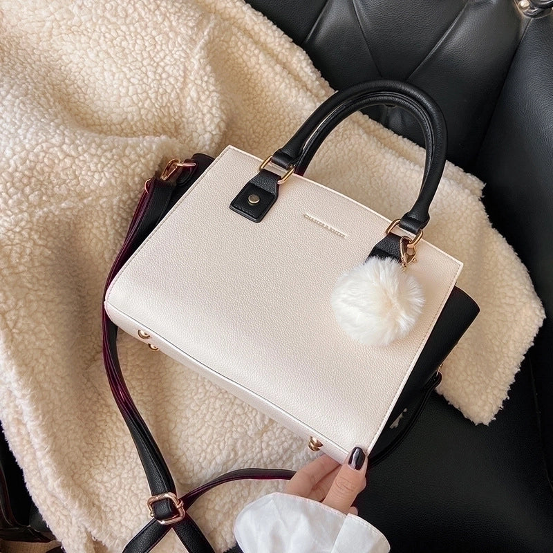 Medium Pu Leather Fashion Square Bag Shoulder Bag