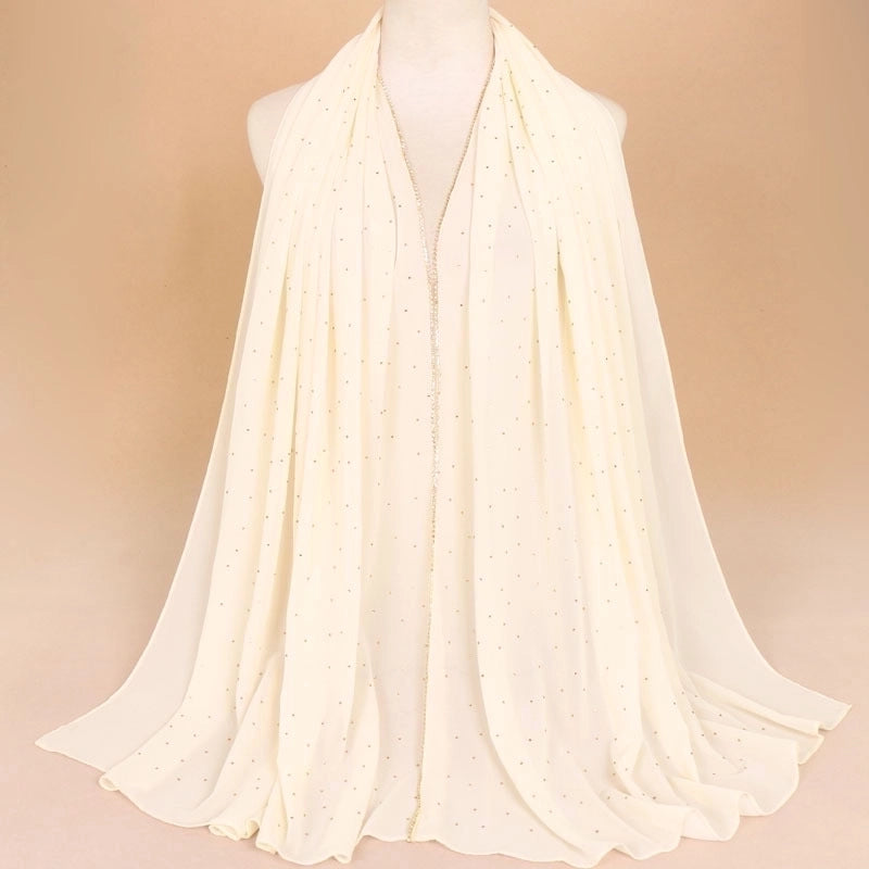 Women's Elegant Solid Color Chiffon Scarf