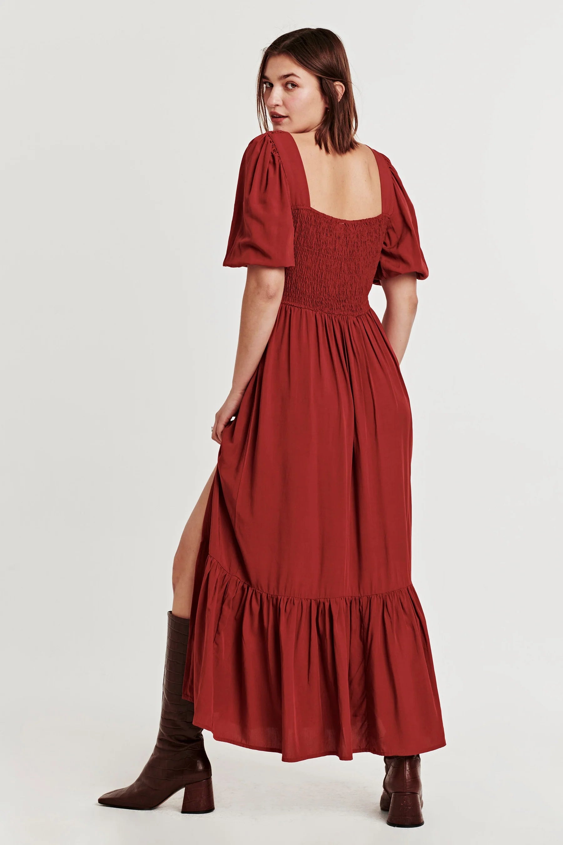 Beth Embroidery Top Maxi Dress