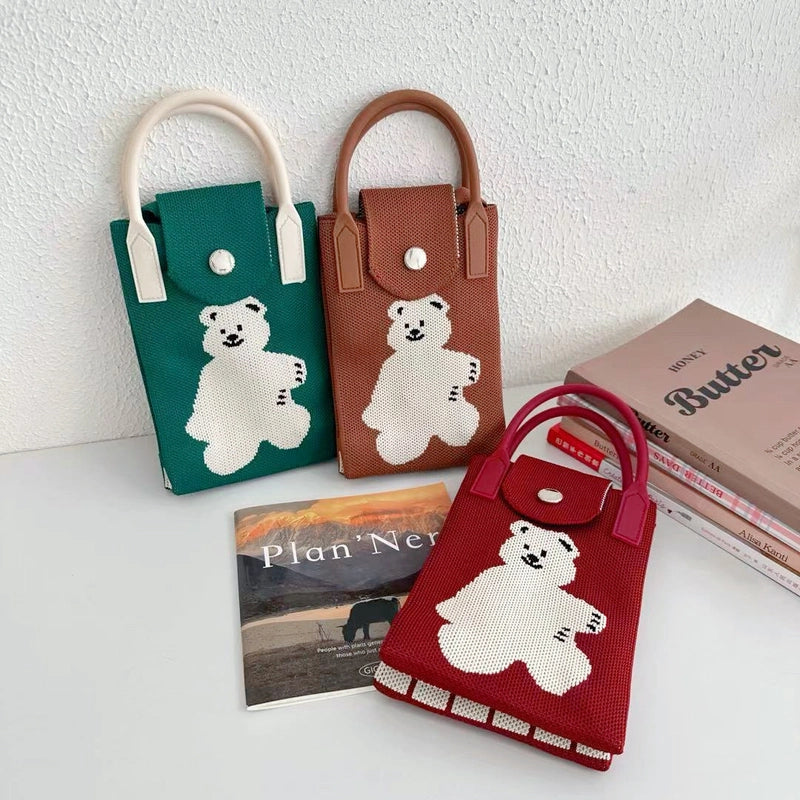 Women's Mini Polyester Animal Streetwear Magnetic Buckle Handbag