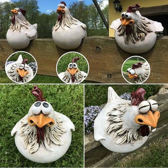 🔥2023 HOT SALE 48% OFF🔥Funny Chicken Garden Fence Decoration