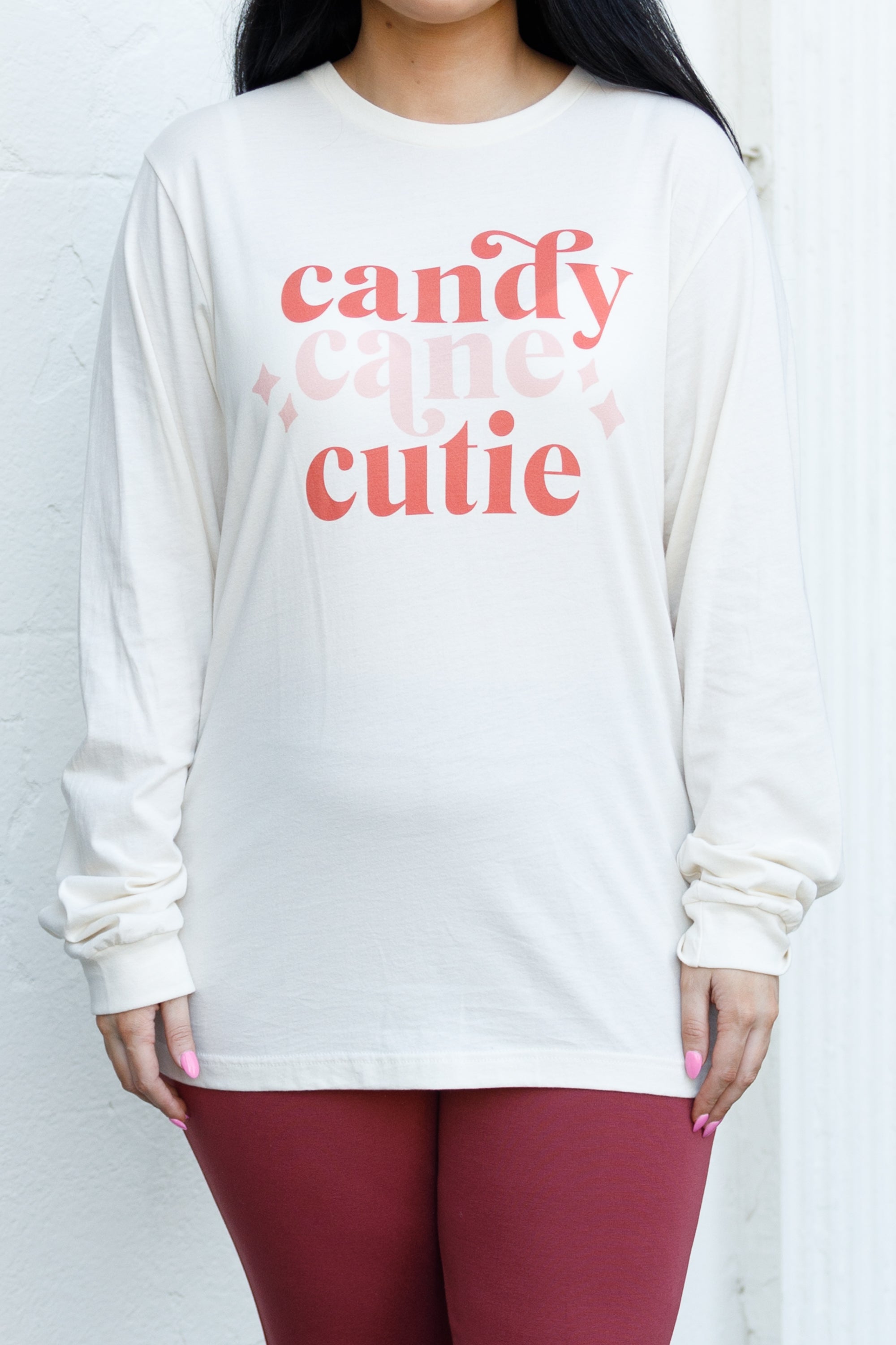 Candy Cane Cutie Top. Natural