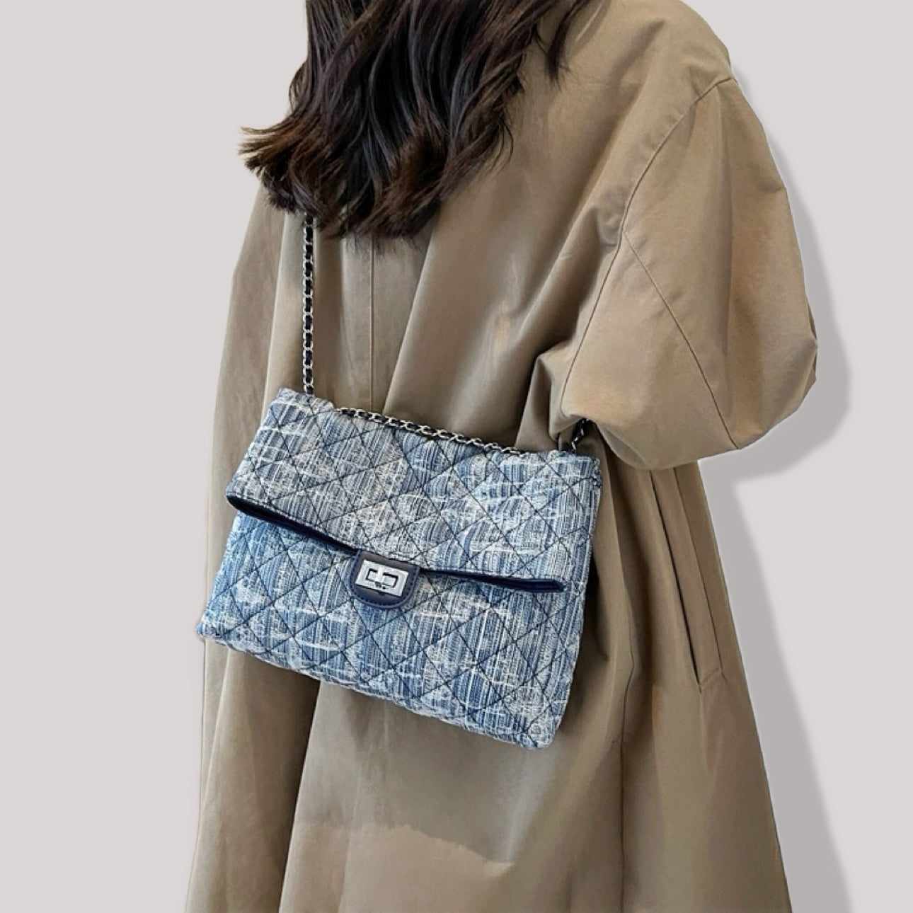 Chain Denim Bag