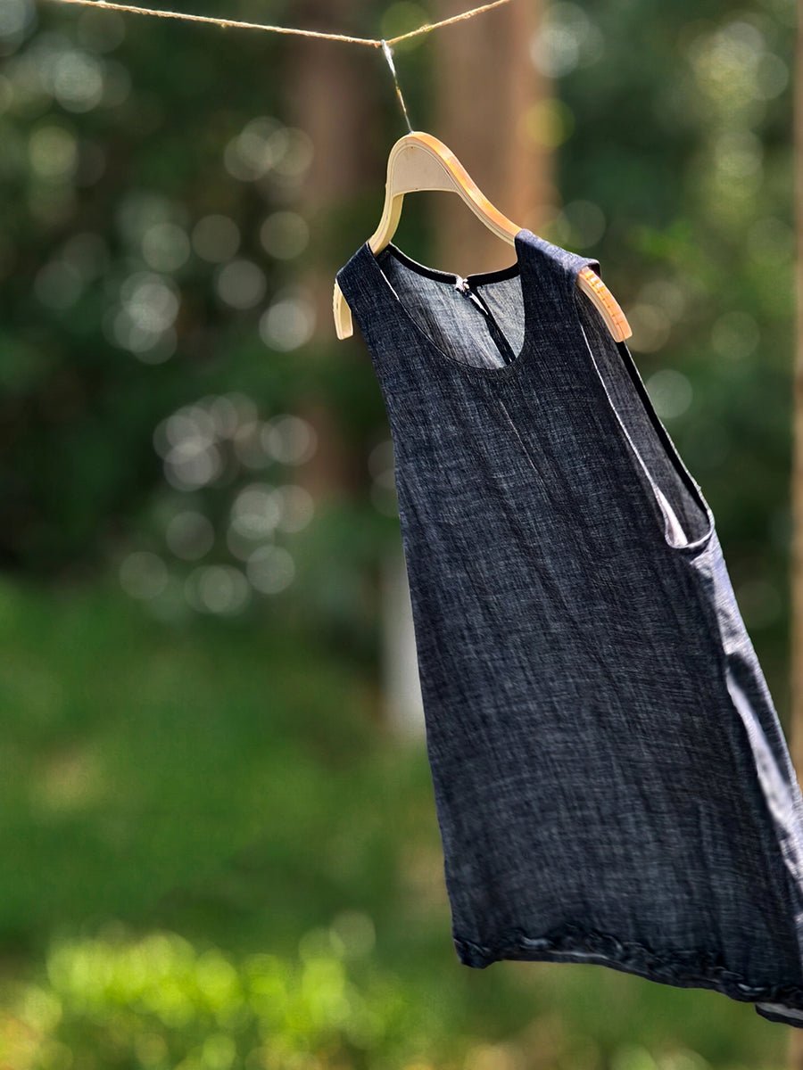 Women Summer Retro Pure Color O-Neck 100%Cotton Vest