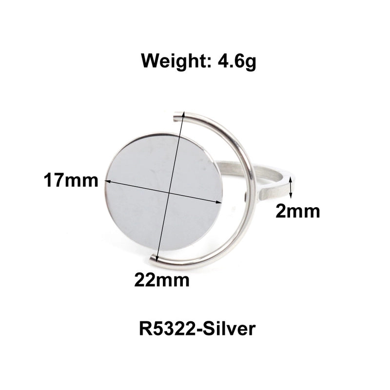 Vintage Style Classic Style Geometric Heart Shape Butterfly Titanium Steel Plating Rings