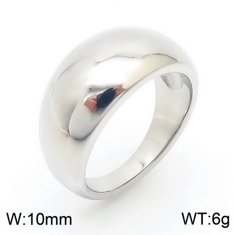 Stainless Steel 18K Gold Plated Fashion Geometric No Inlaid