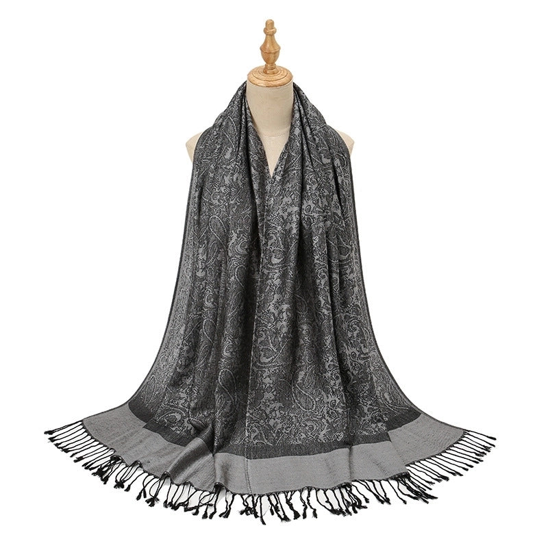 Women's Sweet Solid Color Acrylic Scarf