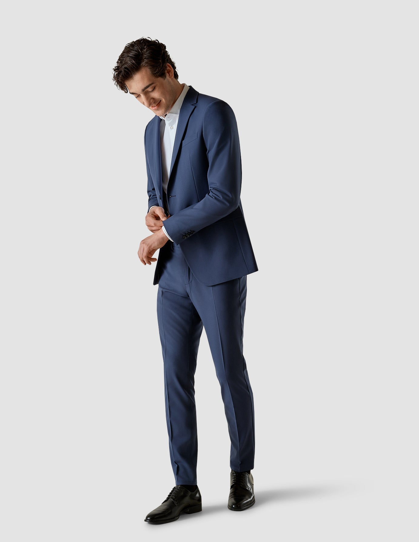 Suit Pants Slim Marine Blue