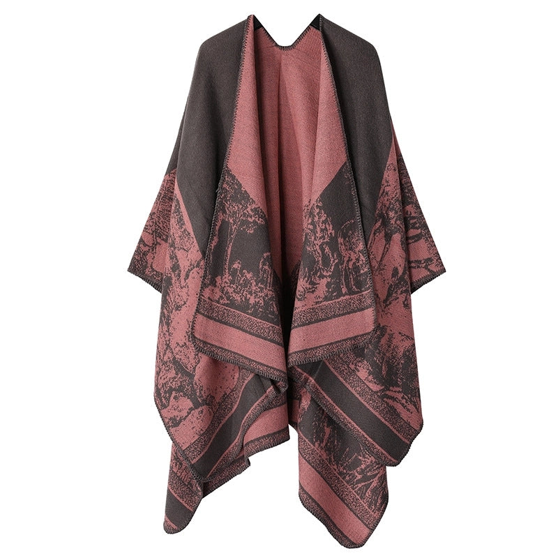 Unisex Ethnic Style Geometric Imitation Cashmere Shawl