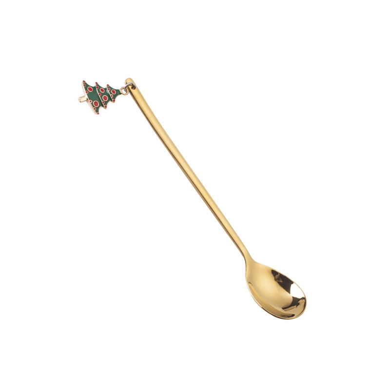 Christmas Cute Solid Color Stainless Steel Spoon 1 Piece 1 Set