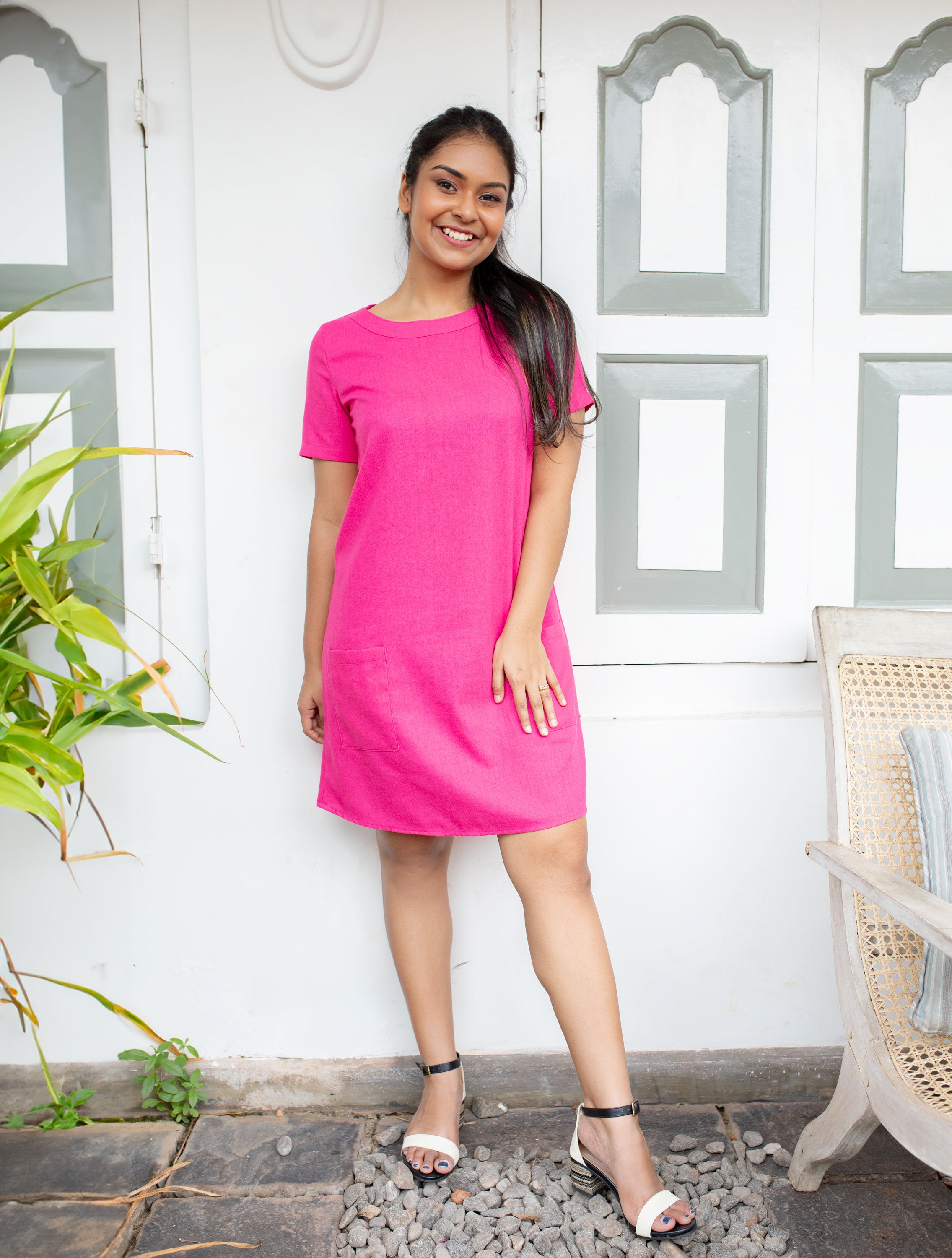 Cassie Shift Dress - Pink