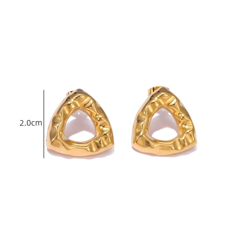 1 Pair Elegant Streetwear Geometric Plating 304 Stainless Steel Ear Studs