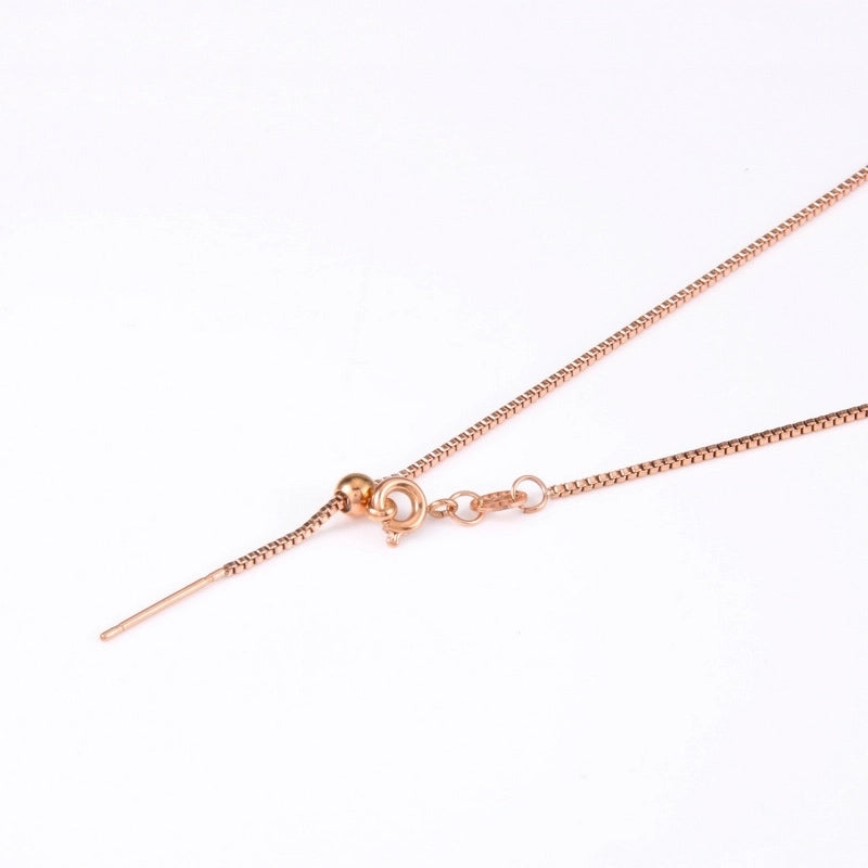 Fashion Solid Color Titanium Steel Plating Pendant Necklace 1 Piece