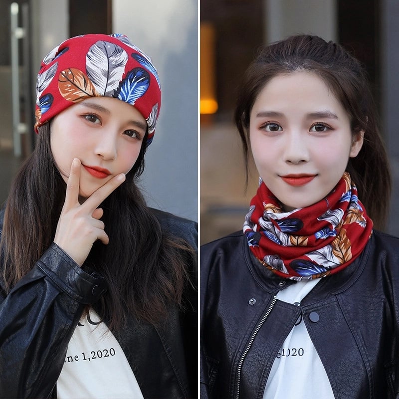 Unisex Casual Star Flower Polyester Scarf
