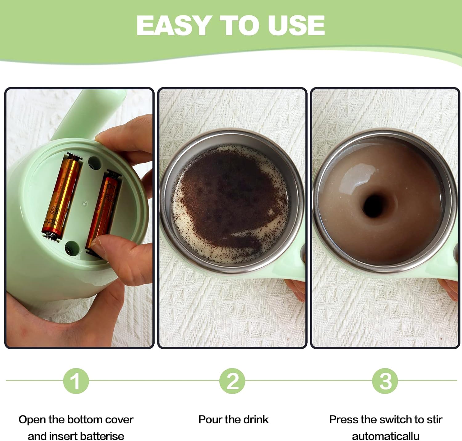 Automatic Magnetic Stirring Coffee Mug