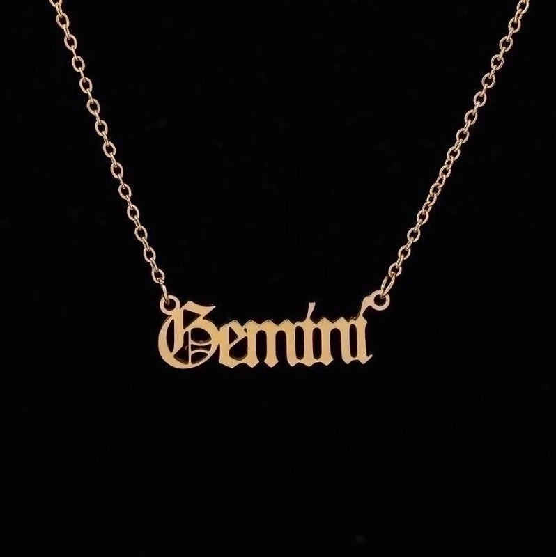 Fashion Constellation 201 Stainless Steel 18K Gold Plated Stainless Steel Necklaces