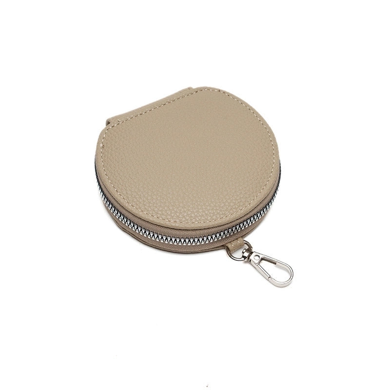 Women's Pu Leather Solid Color Basic Zipper Phone Wallets Crossbody Bag