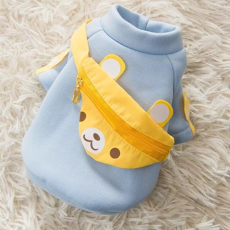 Cute Small Dog Clothes Spring Autumn Collection For Corgi  Bulldog Teddy Bichon Puppies Kittens Thin Pet Outfits