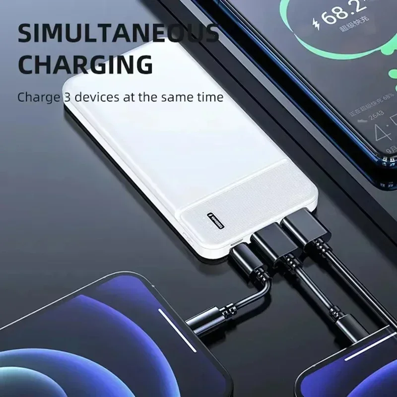 50000mAh High Capacity Power Bank Fast Charging Portable Charger External Battery for IPhone Samsung and Xiaomi Powerbank New
