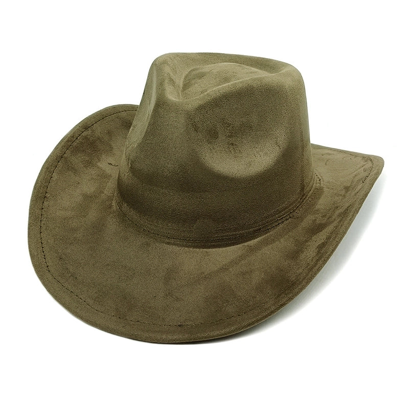 Women's Classic Style Solid Color Flat Eaves Fedora Hat