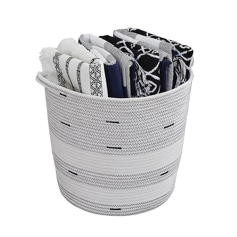 Woven Cotton Rope Storage Basket