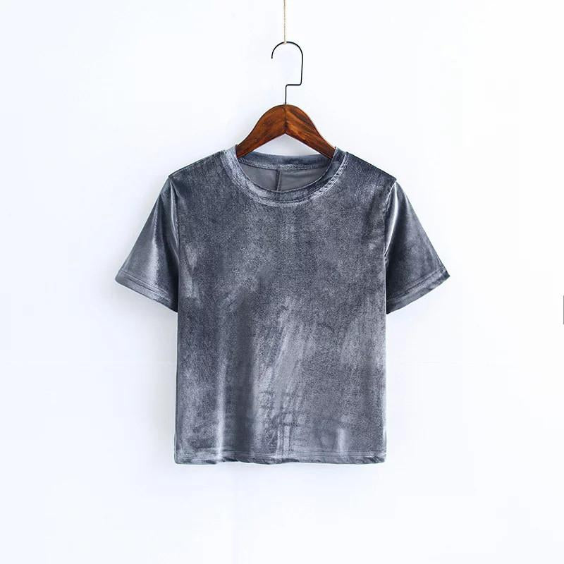 Velvet Crop Tee