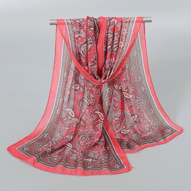 Women's Streetwear Solid Color Chiffon Scarves & Gloves