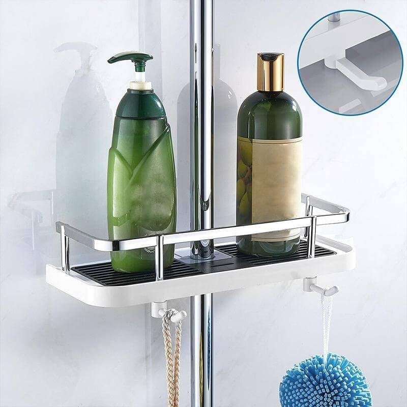 🔥Hot sale🔥 Shower rod storage shelf