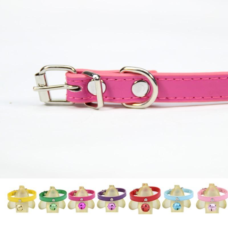 Adjustable PU Leather Dog Collar
