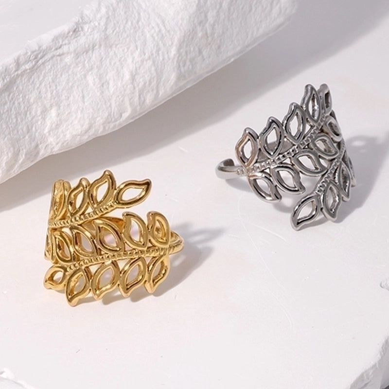 304 Stainless Steel 18K Gold Plated Stainless Steel Rings