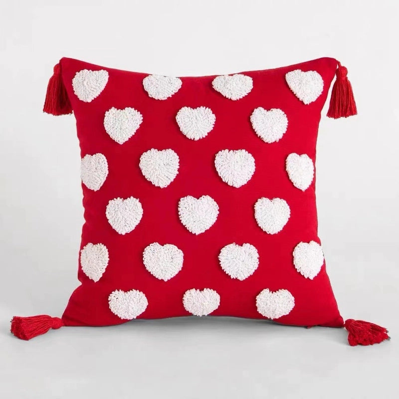 Valentine'S Day Casual Elegant Minimalist Heart Shape PP Cotton Plush Throw Pillow Bedding