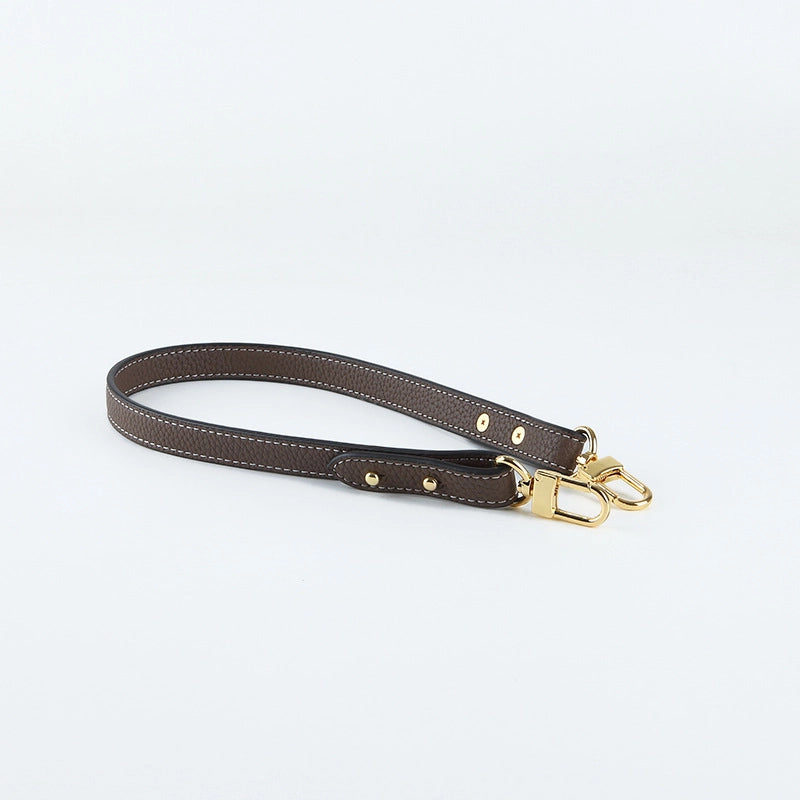 Short Underarm Bag With Litchi Pattern Cowhide Pattern Vegetable Basket Bag Shoulder Strap Shoulder Bag Strap Women's Bag Shoulder Strap Accessories