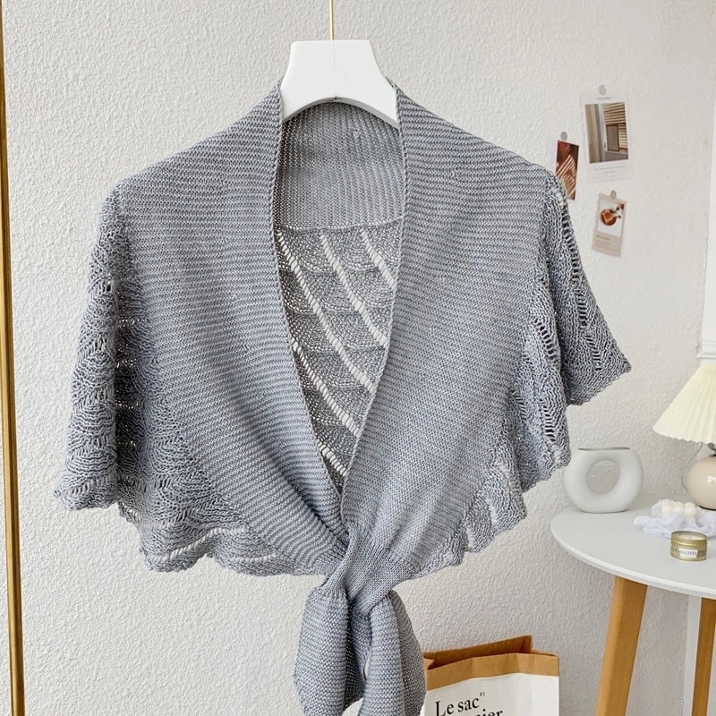 Women's Sweet Solid Color Polyester Shawl