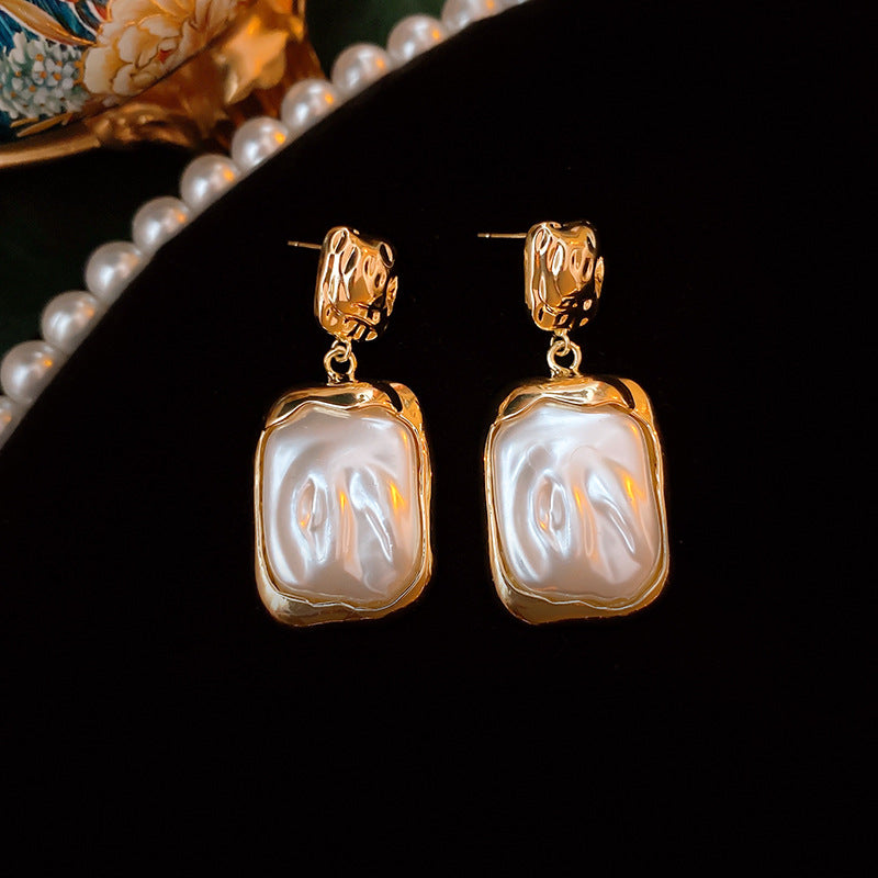 Luxurious Quadrilateral Round Ellipse Leaf Rhombus Animal Bowknot Text Letter Geometric Number Droplet Flower Chinese Zodiac Artificial Pearl Oil Dripping Earrings