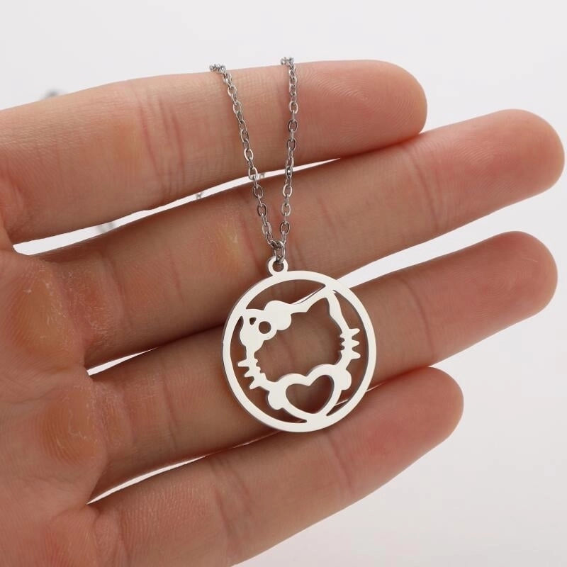 Minimalist Animal 201 Stainless Steel 18K Gold Plated Hollow Out Stainless Steel Necklaces