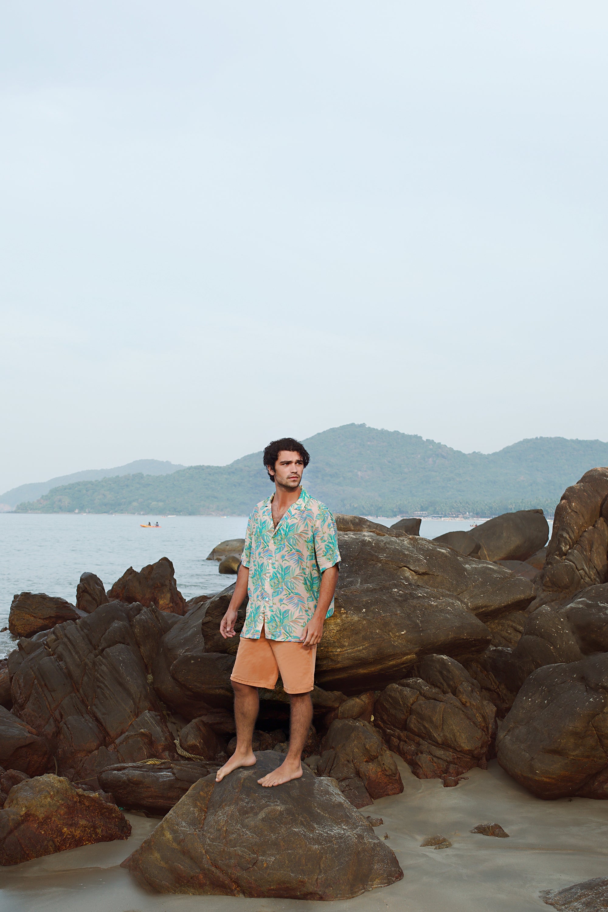 Talc floral Cream Oversize Shirt