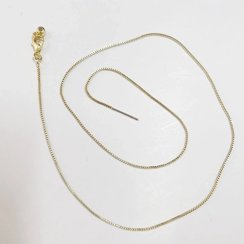 Minimalist Classic Style Solid Color Copper 18k Gold Plated 24k Gold Plated White Gold Plated Necklace In Bulk