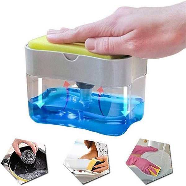 Multi Press Soap Dispenser + Sponge Box