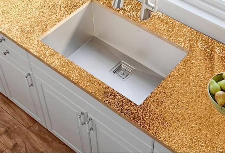 Golden Self Adhesive Kitchen Oil-Proof Waterproof Aluminum Foil