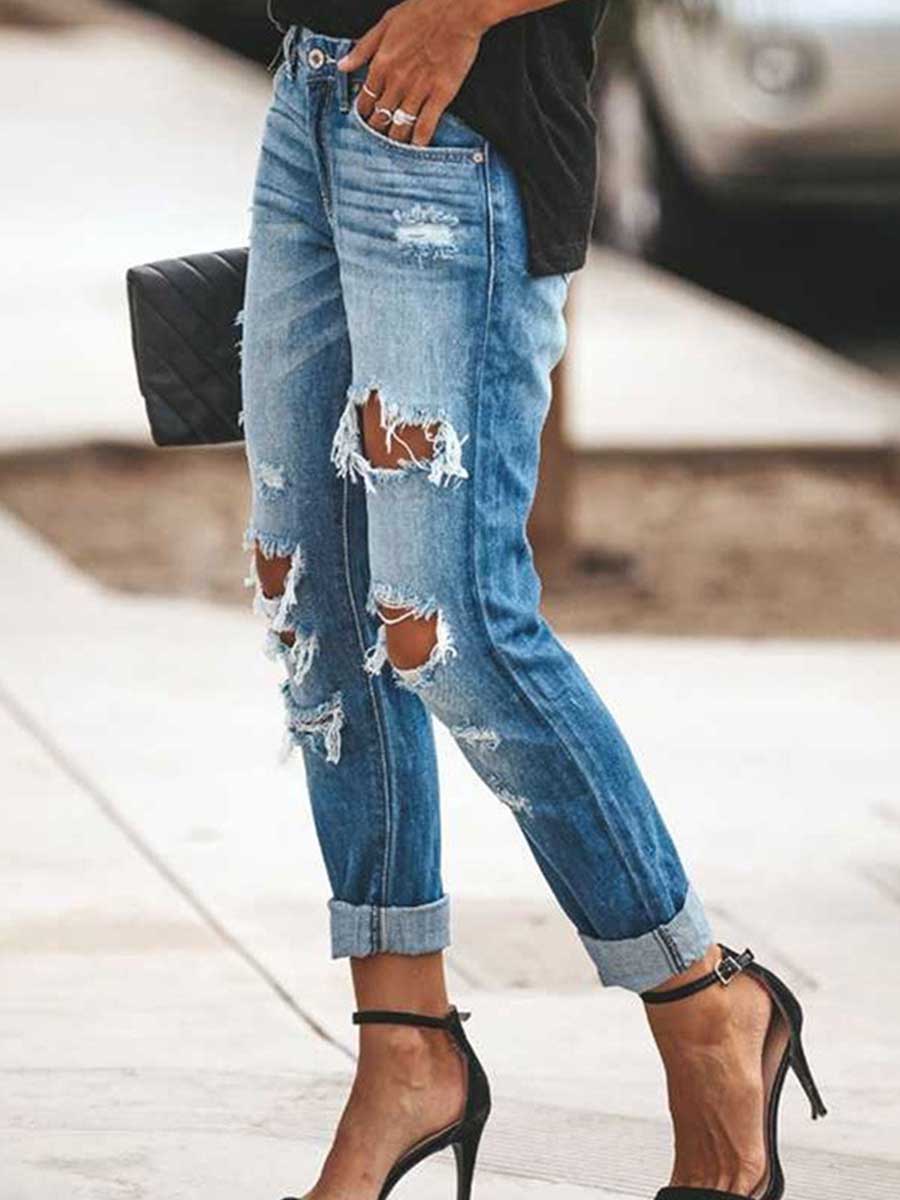 Sexy Ripped Jean Pants