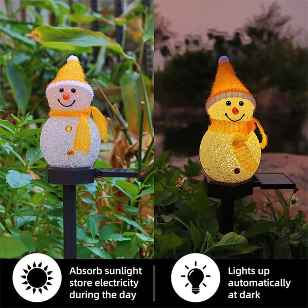 Christmas sale -- Waterproof solar light with snowman