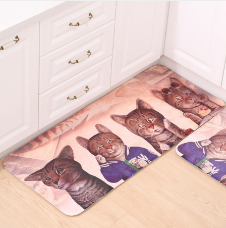 Printed Cat Mat - Antiskid Mat